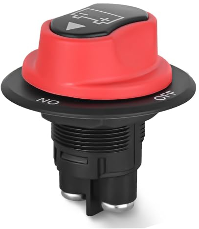 Gebildet Interruptor de Desconexión de Batería 50A Aislador Desconexión Principal 12V-48V Interruptor Corte de Energía Encendido y Apagado Resistente al Agua para Barcos Automóviles,ATV, UTV, Yates