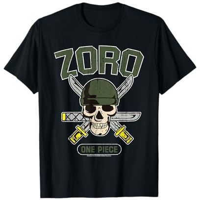Sombrero de paja de una pieza con el logotipo de Roronoa Zoro Camiseta