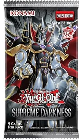 Supreme Darkness Booster Pack DEUTSCH | 1st Edition | 9 Karten pro Pack + Heartforcards® Versandschutz