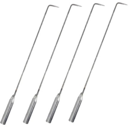 iplusmile 4pezzi Gancio Per Ad Resistenza Attrezzo Per e Braciere Attizzatoio Per Stufa Compatibile Per Uso Ed Esterno Materiale Termoresistente Facile Da Usare e Trasportare