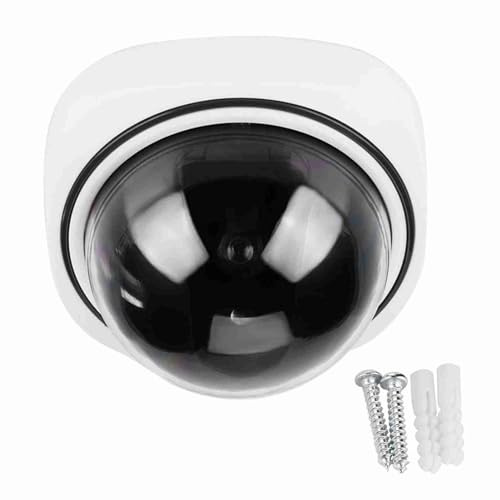 Grcfumo Dummy False Security Camera, Wireless Home Security Dome Simulazione di telecamere, telecamere di sicurezza false per casa esterna e attività commerciali esterne