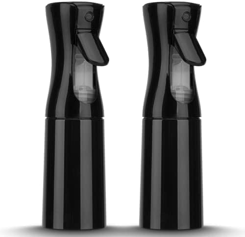 Zuhose Spray Bottles Set of 2 200 ml - Continuous Ultra Fine Mist, Empty Water Bottles for Hairdresser & Salon, Hair Tool, Plant Care and Cleaning