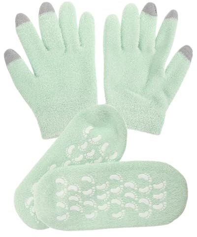 Homoyoyo Feuchtigkeitsspendende Handschuhe Gelhandschuhe Zum Eincremen Der Hände Handschuhe Für Feuchtigkeitspflege Über Nacht Handpflegehandschuhe Für Trockene Hände