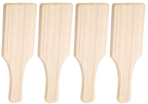 LOLIPPYY Paletas de Madera para Modelar Arcilla 4 Piezas Mango Cómodo y Fácil de Limpiar, Herramientas para Cerámica y Manualidades DIY y Alfarería