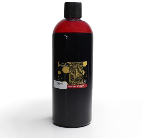 Diamine Tintenflaschen – wählen Sie Farbe und Flaschengröße 80 ml/250 ml/500 ml, perfekt für Künstler, Schriftsteller, Schulen, große Arbeitsplätze (250 ml, antikes Kupfer)