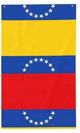 Bandera de Venezuela para exteriores, banderas para exteriores con imagen personalizada para decoración de la casa