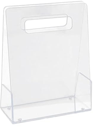 Blomkorg i akryl – genomskinliga blomkorgar för flickor | genomskinlig blomlåda i akryl | återanvändbara shoppingpåsar, blomstertillbehör förpackning för alla hjärtans dag, bröllop, mors dag