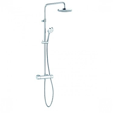 KLUDI Logo 680950500 Dual Shower System Thermostat Chrome/White