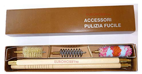 Pescasubito.com Kit Pulizia Fucile da Caccia Asta + Scovoli