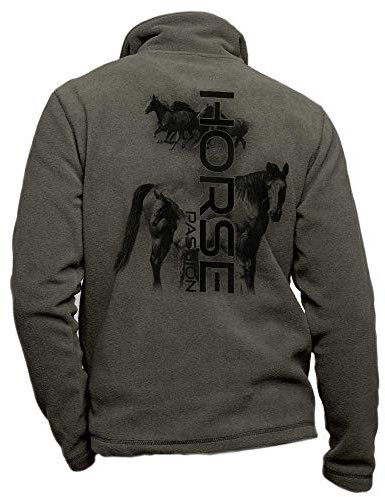 Fleece-Reiterjacke mit Pferd und Fohlen, Größe M