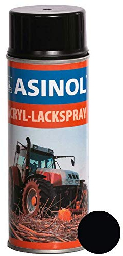 ASINOL RAL 9021 Teerschwarz stumpfmatt Acryl-Lackspray 400 ml