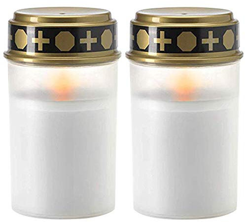 2pcs Solar LED Outdoor Grave Light Portable Water-proof Grave Candle Light Decoration Church Decoration Great for Grave Decoration, Church Decoration