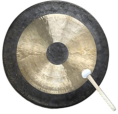 Vinbcorw Tam gong klangschale klein Singing Bowl Schule Asia deko Hu Dezhou Gong-Kinderspielzeug-Musikinstrument inklusiv Holz-/Baumwollklöppel,20cm