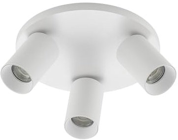 Ceiling Light 'Brinja' dimmable (Modern) in White Made of Aluminium for e.g. Hallway (3 Light Sources, GU10) from Arcchio | floodlight, Spotlight