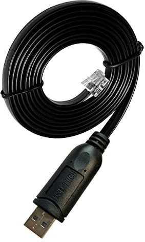 DSD TECH SH-RJ12B Câble Série USB vers RJ12 RJ11 6P4C RS232(Noir)