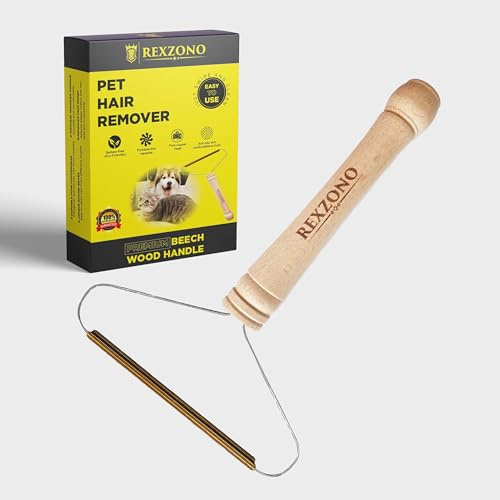 Lint and Pet Hair Remover Tool - Carpet Scraper and Comb for Dog and Cat Fur - Suitable for Carpets, Cars, and Upholstery