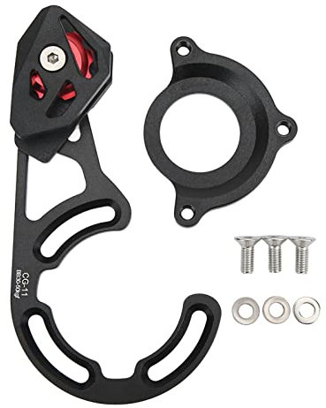 CG11 Fahrrad Kettenführung, CNC Alu, Leichtgewicht, Kettenschutz Fahrrad Pulley Ketten Stabilisator, Schwarz