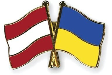 Österreich-Ukraine Freundschafts Pin | Pins von Österreich in bester Qualität