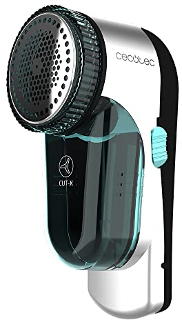 Cecotec Levapelucchi Elettrico Cut-X 4500 Cloth, Alimentazione Batteria Ricaricabile, 45min Auton, Griglia in 3 Dimensioni, Sistema di Sicurezza, 8800 giri/min, Testina Regolabile, Spazzola di Pulizia