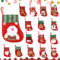 FAOKZE 16 Piezas Calcetín de Navidad, Calcetines Colgantes de Navidad, Mini Medias de Navidad Bolsa de Regalo, Calcetines Decoración Navideña, Mini Botas Bolsa de Regalo, Decoración Navideña (wa-16)
