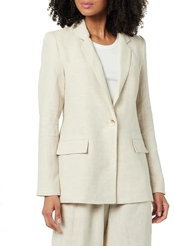 The Drop Blake Blazer Largo, Natural Linen, M