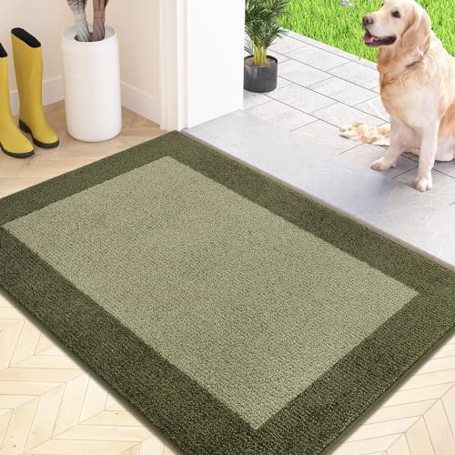 FCSDETAIL Schmutzfangmatte Innen 60 x 90 cm, rutschfeste Fußmatte, waschbar Sauberlaufmatte, absorbierend Fussmatte für Hund, Eingang, Haustür