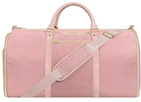 Convertible Garment Bag with Shoulder Strap, Carry on Garment Duffel Bag for Men Women,Waterproof & Wrinkle-Free Suit Carrier for Business Trips & Weekend Getaways, Foldable & Lightweight