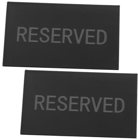 VILLFUL 2stücke Edelstahl Reserviert Schilder Für Tische Tischaufsteller Für Hochzeiten Restaurants Und Events Für Reservierungen Und Besondere Anlässe