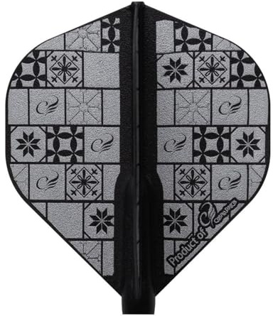 COSMO DARTS Fit Flight Tile Dark Black Standard - Dart Flights