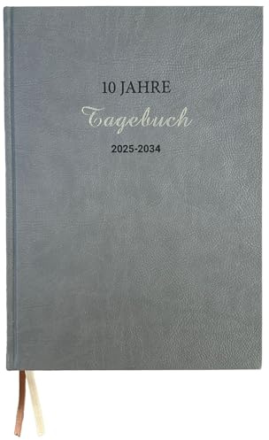 2025 ADINA 10 Jahre-Tagebuch-Kalender 1 Seite = 10x 1 Tag pro Jahr, A4