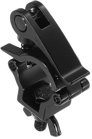 sourcing map Light Truss Clamp, Aluminum Alloy Stage Lighting Pipe O Clamp for 1.26-1.38inch OD Tube Max Load 165Lb Single Buckle, 1Pcs