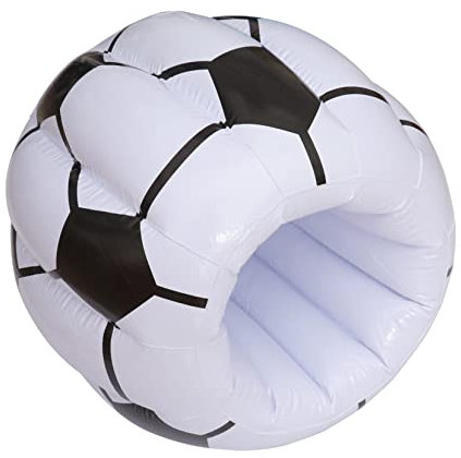 SHOWERORO 1pc Inflatable Cartoon PVC Football Ice Bucket for Parties Swimming and Birthdays Unique Design for Cool Drinks Lightweight and Easy to Clean