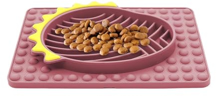Tappetino per leccare in silicone, ciotole per cani con alimentazione lenta,Design anti-ribaltamento per alimentazione lenta | Tappetino per l'alimentazione del cane, liscio, da mangiare lentamente