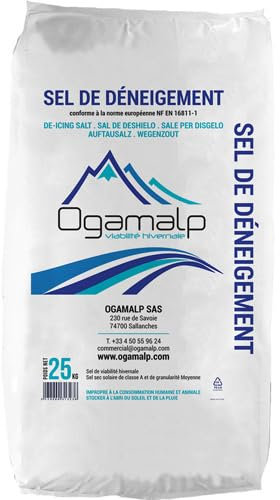 Ogamalp Sel de déneigement Sac de 25kg