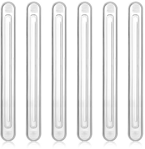 6 Pack Rubber Chair Wall Protector, Wall Protector from Furniture Set from Chair Back Clear Furniture Bumpers Adhesive Quiet Walls Protectors for Shower Doors Drawers Car Doors Toilet Lids - Long