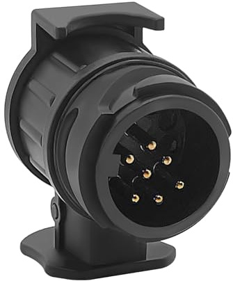 Skythrive Adattatore 13 a 7 Poli - Gancio Traino Impermeabile 12V Adattatore per Rimorchi e Roulotte