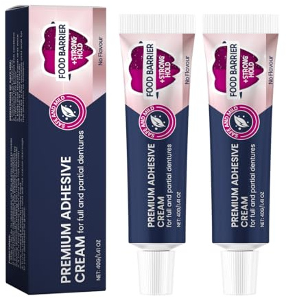 GNHG 2 Pezzi Adesivo Termoplastico Per Protesi,Crema Adesiva,Adesivo Termoplastico Per Dentali Stringe Protesi