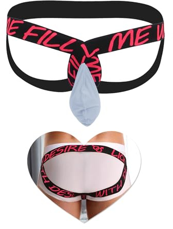 sunshinelady Jockstrap Uomo Perizoma Taglie Forti Sexy Slip Vita Bassa Tanga Seducnete Intimo Elastico Biancheria Intima Maschile Sospensorio Mutande Uomo Mutandine Gay Lingerie Underwear Azzurro L
