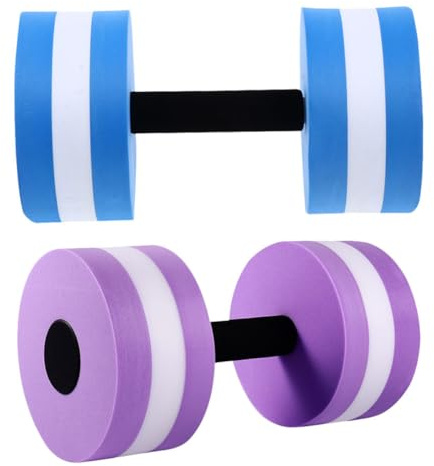 TOYANDONA 2 Pièces Haltères Aquatiques Eva Légers pour Exercices de Résistance Piscine Flottantes pour Aquagym Musculation et Fitness Aquatique