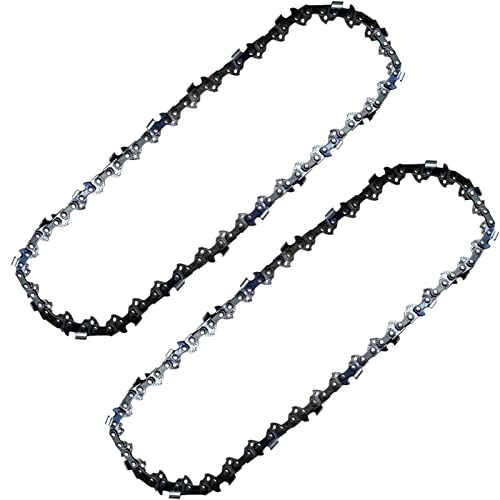 Lot de 2 chaînes de tronçonneuse de 20 cm pour tronçonneuse télescopique Black+Decker GPC1820L20 GKC1817 GPC1800 LPP120B LPP120 NPP2018, CCS818 - Chaîne de rechange pour scie électrique Worx WG310