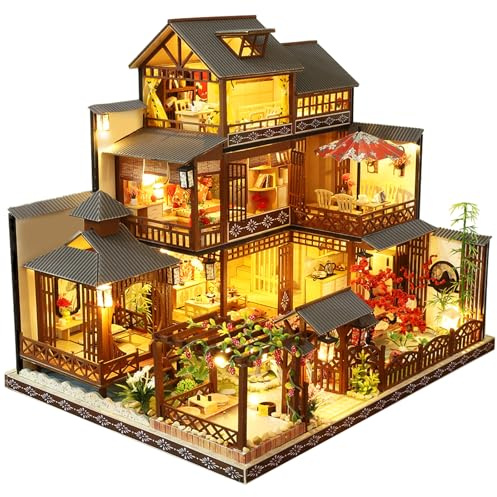 Spilay Maison Miniature, Cour Japonaise Maison de Poupée