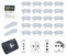 DOMUS® Copriprese per Bambini, 20 Copri Prese Corrente Bambini con 2 Chiavi - Tappi Prese Elettriche Italiane e Schuko (Trasparente)