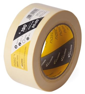 Boldrini Nastro carta per mascheratura, verniciatura. Alta qualità, non lascia residui 50mm x 50m