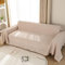 LHGOGO Coperta grande per divano a 3 posti, a nido d'ape, con nappe, reversibile, versatile, per divani, divani letto e poltrona, 180 x 300 cm, cachi