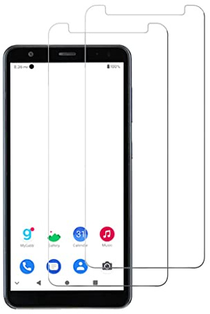 DAMONDY 2 Pack Compatible with ZTE Gabb Z2 Smartphone Screen Protector,Scratch Resistant Bubble Free Anti-Fingerprints HD Clear,Case Friendly, Tempered Glass Film Compatible with ZTE Gabb Z2