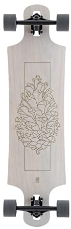 Landyachtz longboard komplett board drop hammare vit pinecone 36,5 tum drop through 92,7 cm (vit)