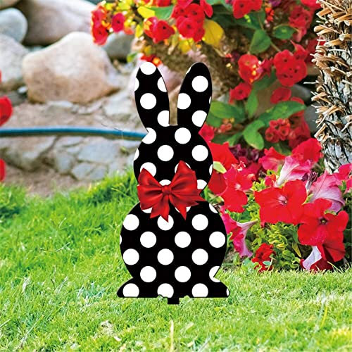 Hase Dekofigur Deko FüR Garten Gartendeko Figur Baumstecker Kaninchen Gartenstecker Gartendeko Figur Osterhase Deko Indoor Outdoor Osterdeko,Ostern Geschenke Frühlingsdeko Deko (A, One Size)