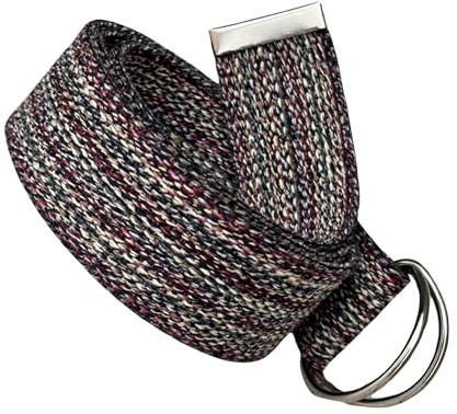 D Ring Canvas belt, 1.5 Cotton Webbing Handmade belts, Gift For Women or Men, Unısex Fabric Belt, Colorful Belt for all Seasons (Medium 40)