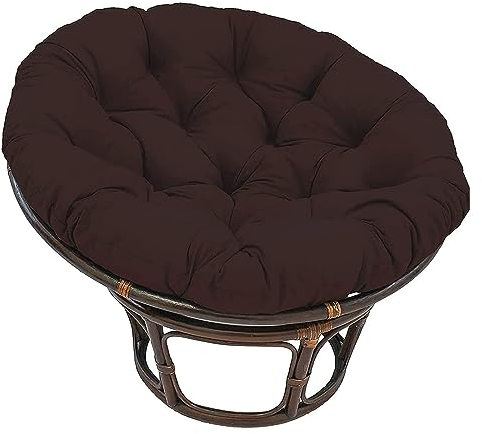 BuTkus Coussin de Chaise à Soucoupe Ronde, Coussin de Chaise à œufs imperméable d'extérieur, Coussin de Chaise pivotante en rotin Suspendu (Color :, Size : 80x80cm)