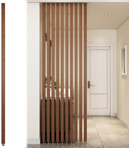 WAHHWF Paravent Raumteiler Innen Boden bis Decke Raumtrenner - Massivholz Paravent Trennwand Post, Modern Luxus Wohnzimmersäule Schlafzimmer Vertikale Sprossenwand Raumtrenner, Colo